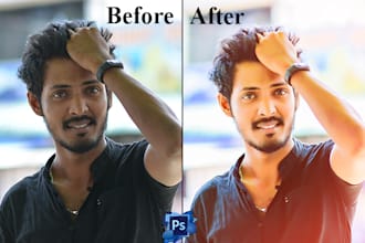 do creative photoshop edit, retouching photo and hdr edit