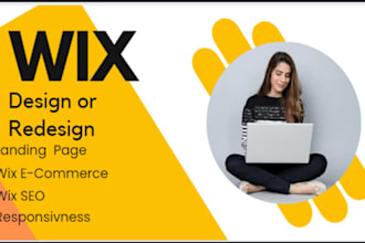 design wix ecommerce websites and wix website redesign