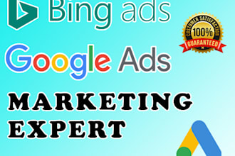 setup and manage your bing ads or google ads adwords PPC campaign