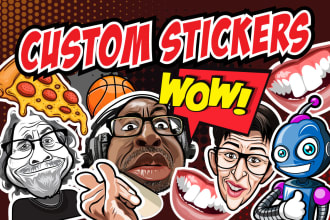 design awesome custom stickers and avatar designs