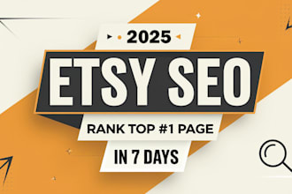 rank etsy products top of 1st page, using method 2025