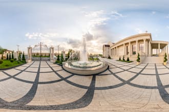 stitch, enhance, edit, create panorama 360 sphere images