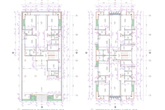 architecture, 2d house floor plan design and autocad drawing