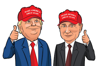 draw political caricature and cartoon