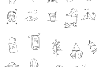 create cute professional doodle art illustrations or icons