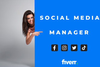 be your social media manager and instagram content creator