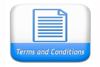 draft terms and conditions for your business and website