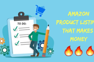 list product on amazon e commerce websites