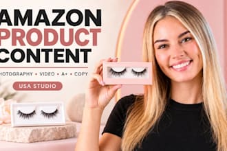 create amazon product photography video a plus content and listing copy