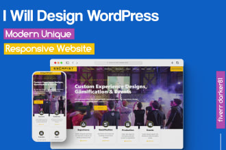 create modern responsive wordpress website design
