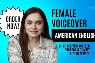 record professional american female voice over
