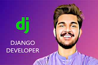 develop web application using python react django