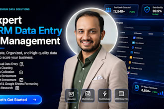 do gohighlevel CRM data entry, data cleaning, and data collection as CRM expert