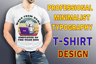 minimalist typography t shirt design