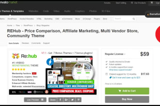 install rehub theme and content egg plugin
