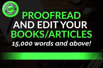 edit, proofread, and format your book