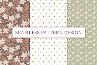 create seamless pattern for textile prints