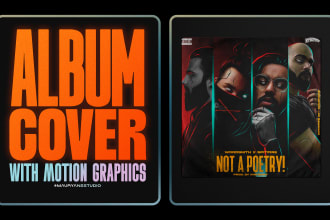 design custom album or single cover art for your music
