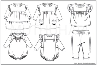 do technical illustrations for fashion garments