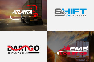 design trucking logistics and transport logo within 24 hours