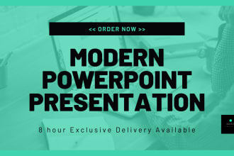 design modern powerpoint presentation and google slides