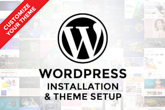 install and setup a wordpress theme website