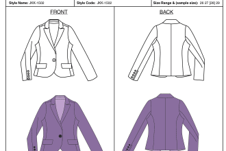 create streetwear clothes and fashion techpack