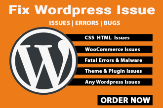 fix wordpress bugs in html css elementor divi wpbakery quickly