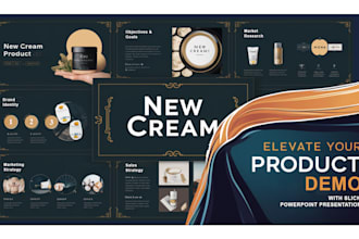 design branded powerpoint presentation for product demo