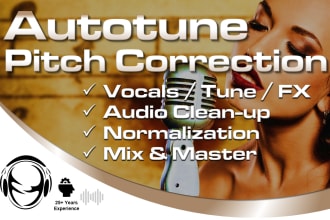 professionally autotune and pitch correct your vocals