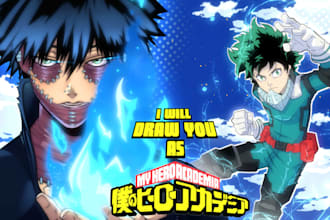draw you as a my hero academia character