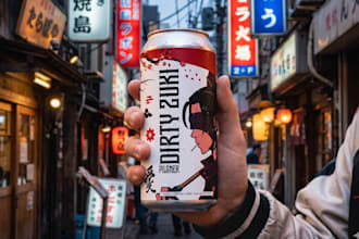 modern packaging and label for your craft beer can
