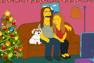 draw you like famous cartoon character as a valentine gift