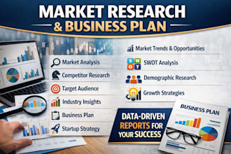 comprehensive market research and business plan for startups