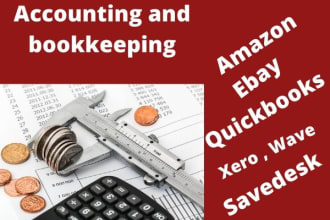 amazon, ecommerce accounting and bookkeeping with quickbooks online, xero, wave