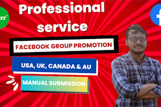 promote your business on USA,UK,canada, au facebook group