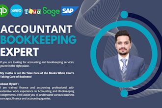 do bookkeeping using quickbooks, xero and other accounting software
