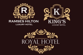 design luxury hotel and restaurant logo
