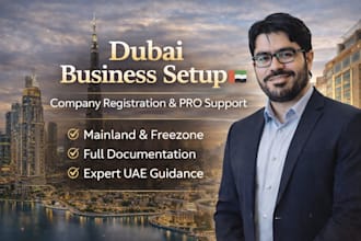 register your business and support your new company in dubai