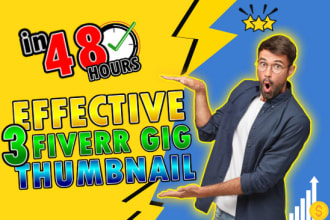 design eye catchy fiverr gig image or gig thumbnail