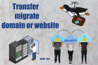 transfer domain or backup, transfer website to new hosting