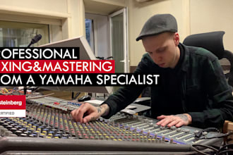 mix and master your track on a pro studio
