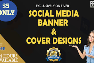create podcast twitter, facebook cover banner or other design