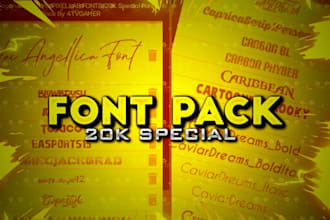send you the best 20k fonts collection