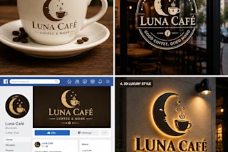 design professional minimalist brand logo