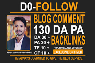 create high quality blog comments backlinks service