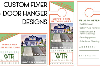 create your custom flyer or door hanger