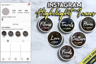 customize your instagram highlight icons professionally