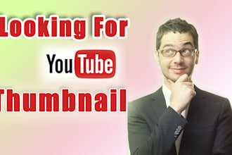 design eye catchy youtube thumbnail