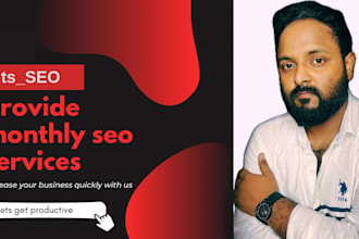 provide complete monthly SEO service for wordpress website